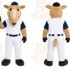 White Camel Baseball Player Mascot Costume for Sports Events