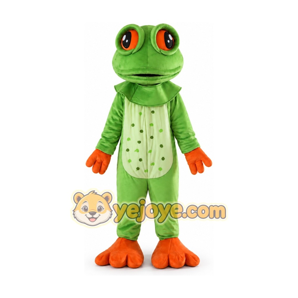 Adult Big Eyes Frog Mascot Costume Adult Big Eyes Frog Mascot Costume