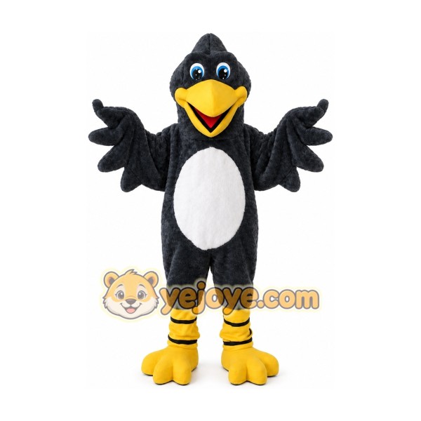 Adult Black Bird Cosplay Mascot Costume Adult Black Bird Cosplay Mascot Costume