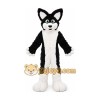 Adult Black Dog Fox Fancy Cartoon Mascot Costume Adult Black Dog Fox Fancy Cartoon Mascot Costume