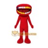 Adult Cartoon Red Big Mouth Doll Mascot Costume