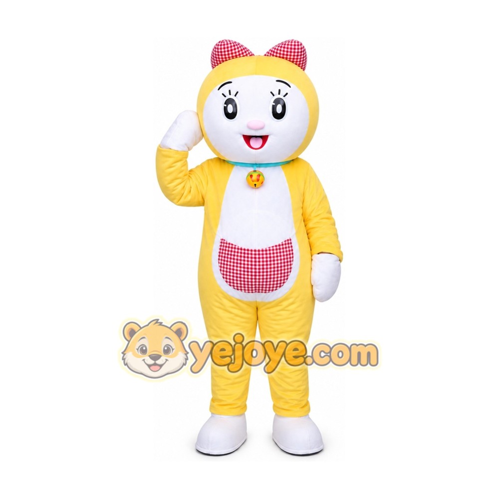 Adult Cartoon Yellow Cat Mascot Costume Adult Cartoon Yellow Cat Mascot Costume