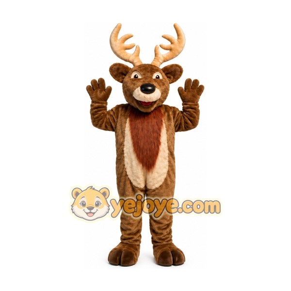 Adult Christmas Elk Deer Mascot Costume