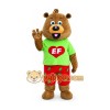 Adult Green Coat Bear Mascot Costume Adult Green Coat Bear Mascot Costume