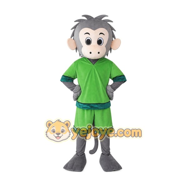 Adult Green Suit Monkey Mascot Costume