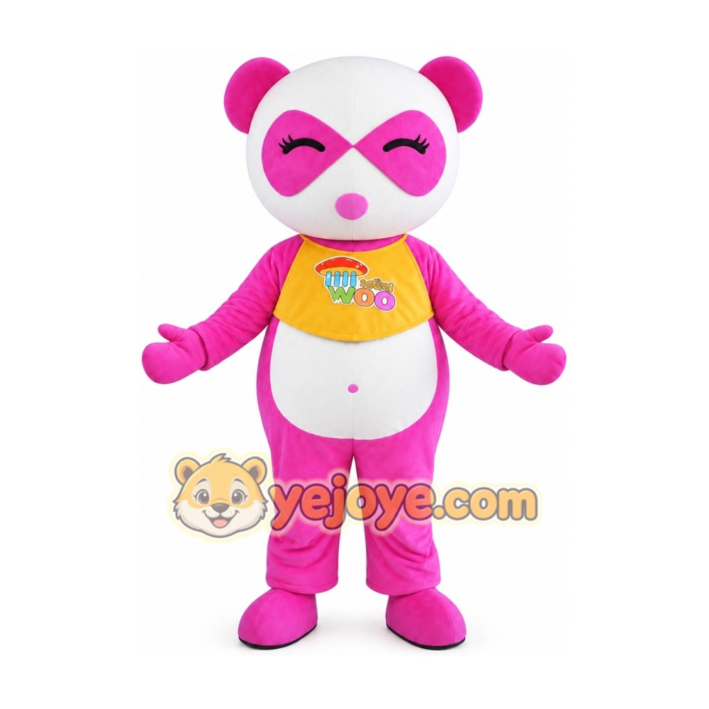 Adult Pink Panda Mascot Costume Adult Pink Panda Mascot Costume