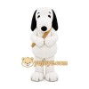 Adult Plush White Dog Mascot Costume Adult Plush White Dog Mascot Costume