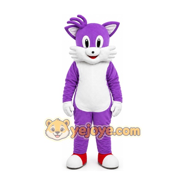 Adult Purple Cat Mascot Costume Adult Purple Cat Mascot Costume