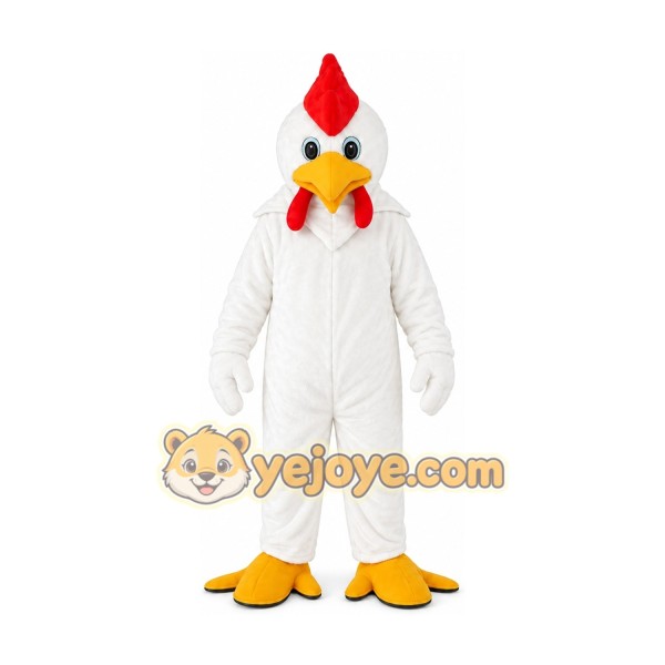 Adult White Chicken Mascot Costume