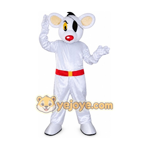 Adult White Mouse Mascot Costume Adult White Mouse Mascot Costume