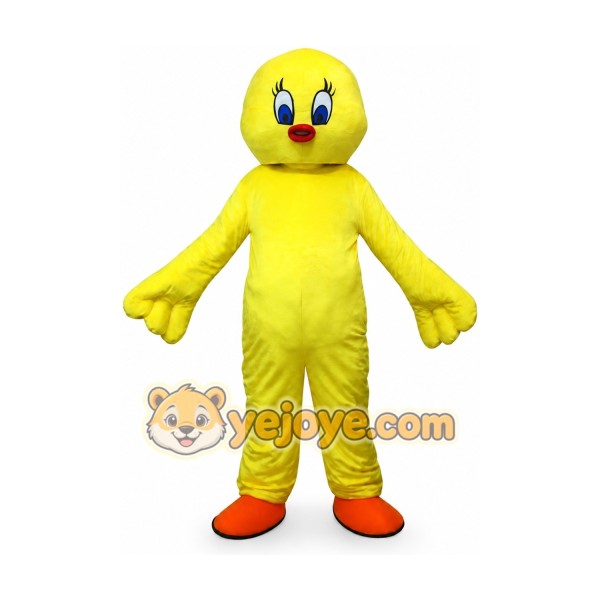 Adult Yellow Chicken Mascot Costume