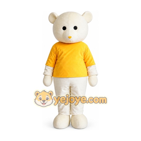 Adult Yellow Coat Bear Mascot Costume