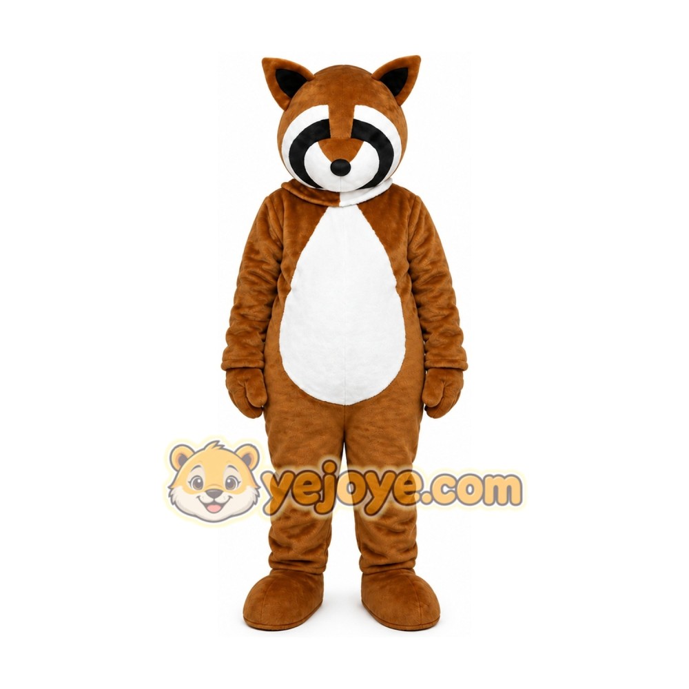 Adults Brown Raccoon Mascot Costume Adults Brown Raccoon Mascot Costume