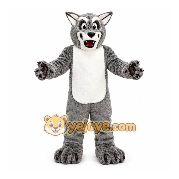 Friendly Wolf Mascot Costume
