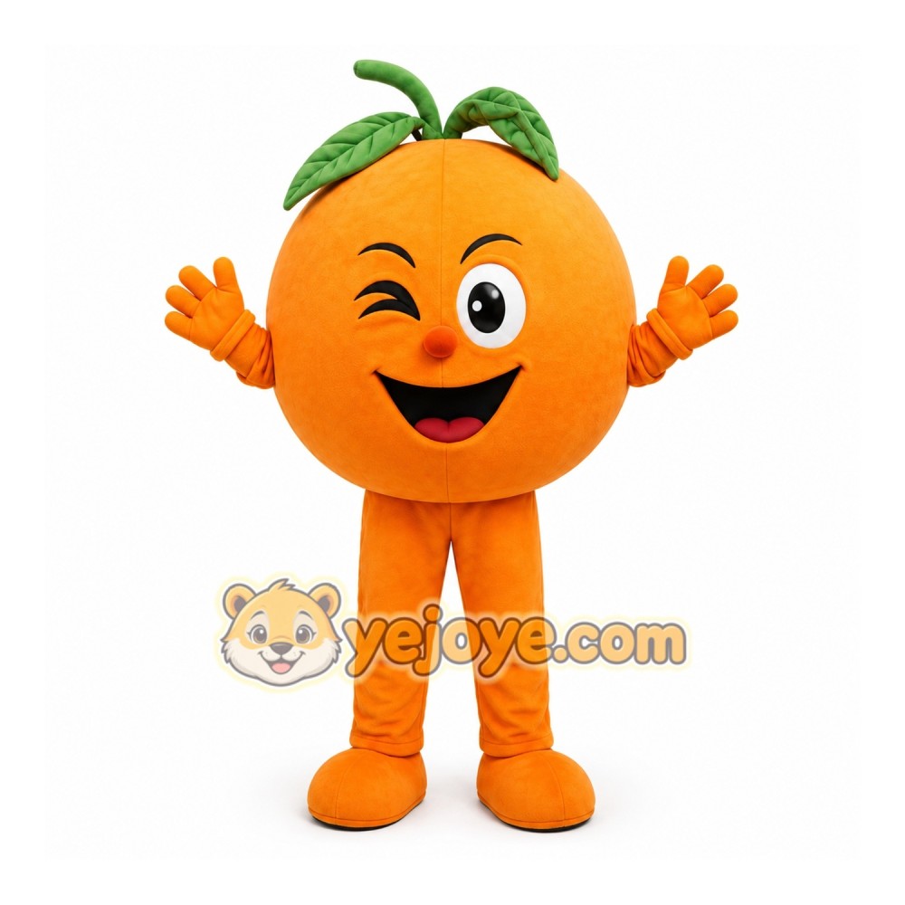 Fruit Orange Mascot Costume Fruit Orange Mascot Costume