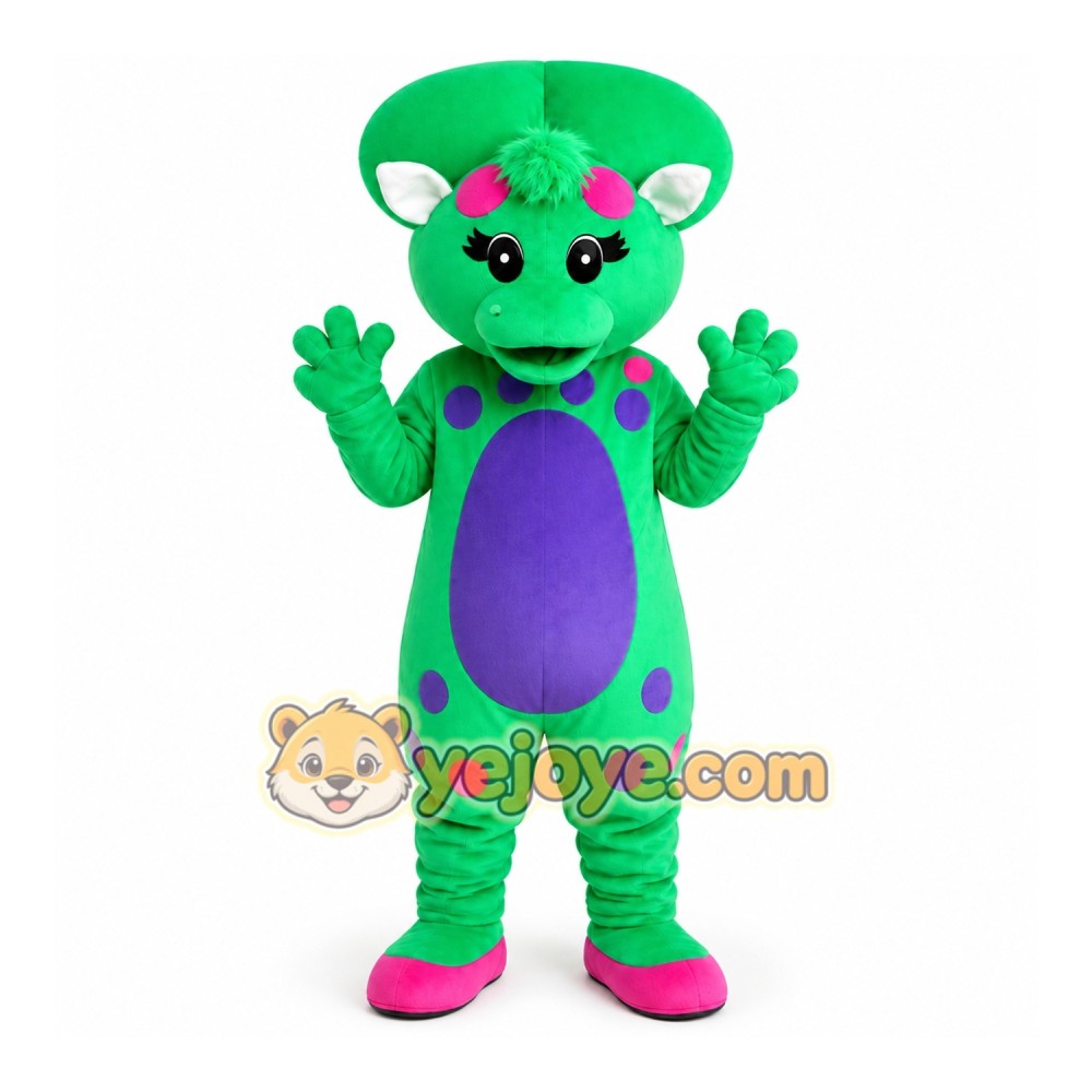 Funny Baby Bop Dinosaur Mascot Costume Cartoon Character Funny Baby Bop Dinosaur Mascot Costume Cartoon Character