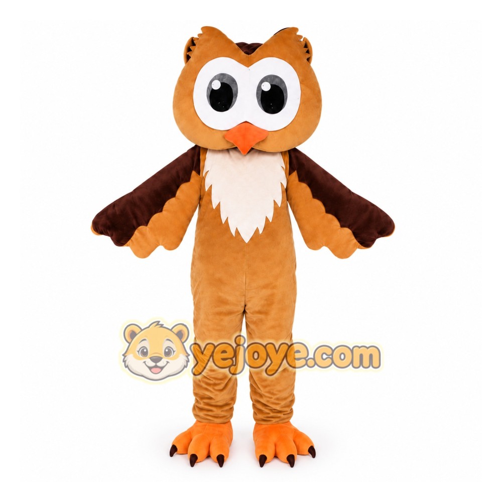 Funny Brown Owl Mascot Costume Funny Brown Owl Mascot Costume