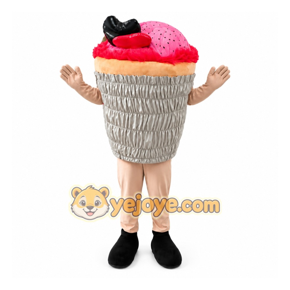 Funny Cake Mascot Costume Funny Cake Mascot Costume