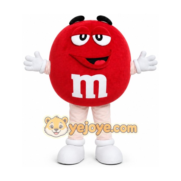 Funny M Bean & M Chocolate Candy Colors Beans Mascot Costume Funny M Bean & M Chocolate Candy Colors Beans Mascot Costume