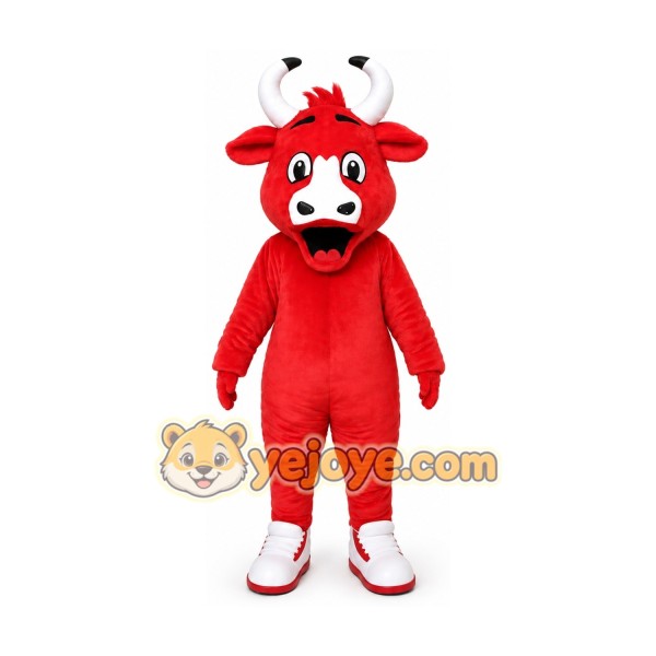 Funny Red Bull Mascot Costume for Sports Funny Red Bull Mascot Costume for Sports