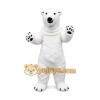 Furry Polar Bear Mascot Costume for Adults