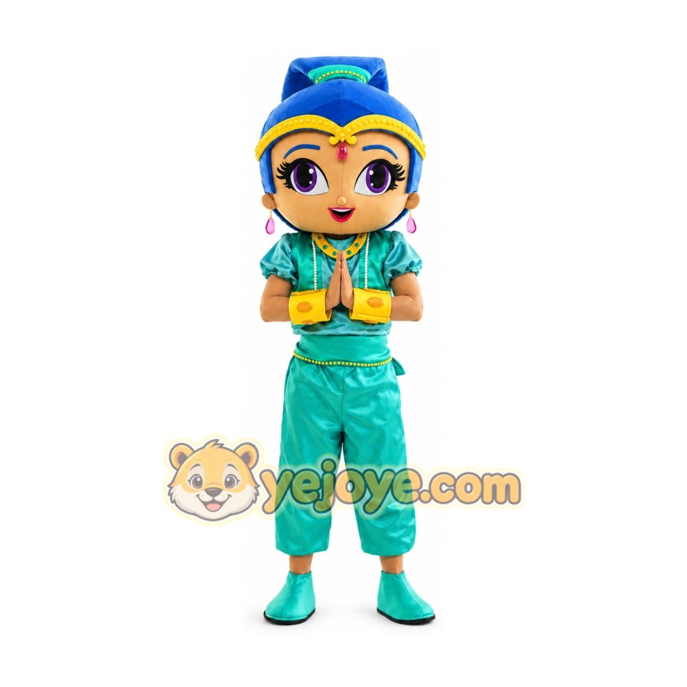 Giant Shine Genie Shimmer Shine Mascot Costume Giant Shine Genie Shimmer Shine Mascot Costume