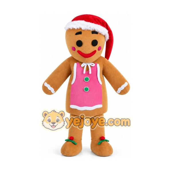 Gingerbread Men Mascot Costume Gingerbread Men Mascot Costume