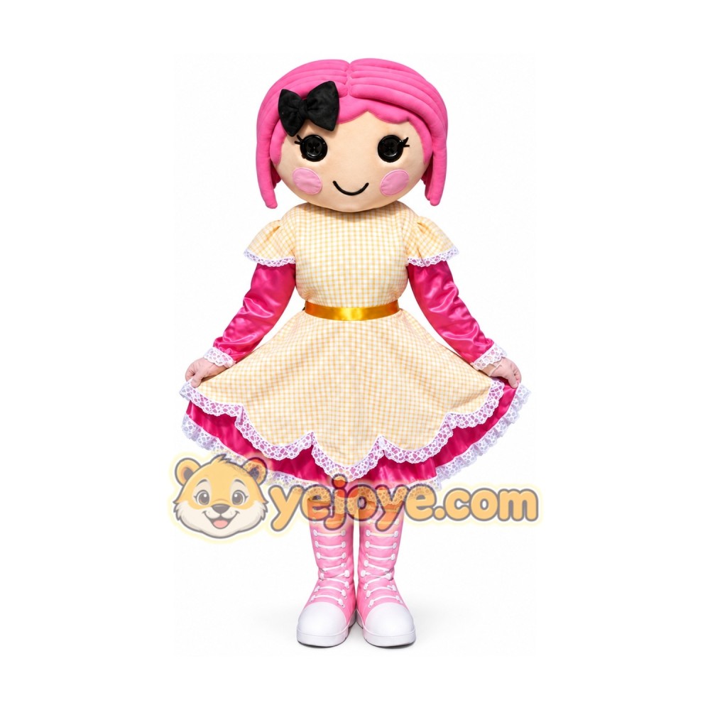 Girl Birthday Party Mascot Costume Girl Birthday Party Mascot Costume