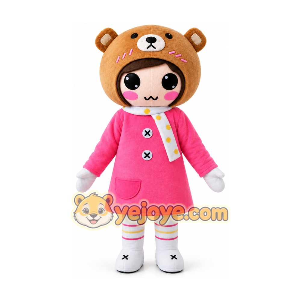 Girl Cartoon Mascot Costumes Carnival Festival Girl Cartoon Mascot Costumes Carnival Festival