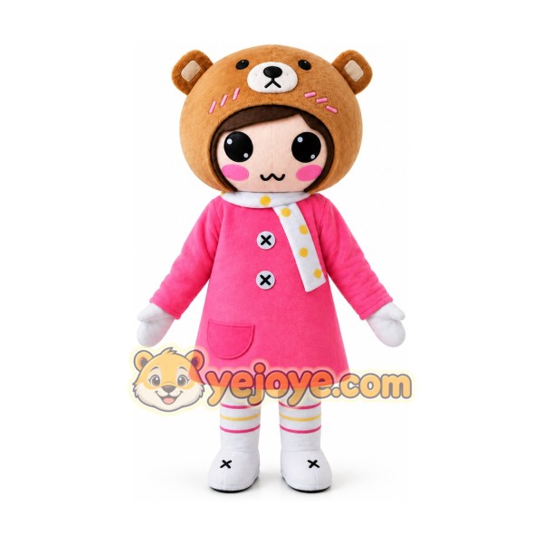 Girl Cartoon Mascot Costumes Carnival Festival