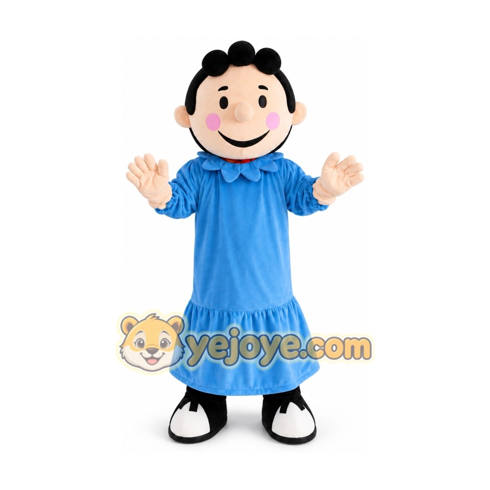 Girl Lucy Mascot Costume Cartoon Character Girl Lucy Mascot Costume Cartoon Character