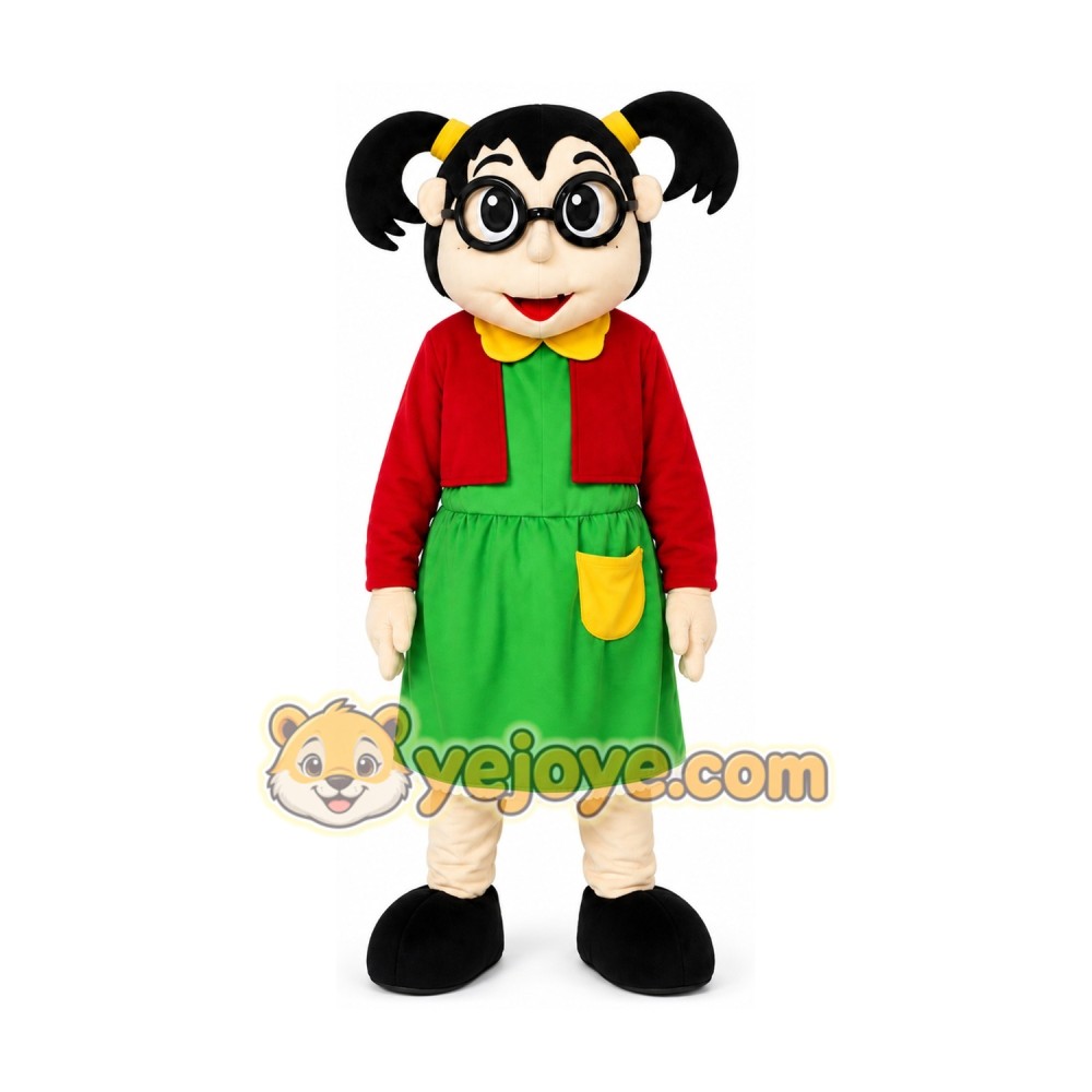 Girl Mascot Costume Cartoon Character Girl Mascot Costume Cartoon Character