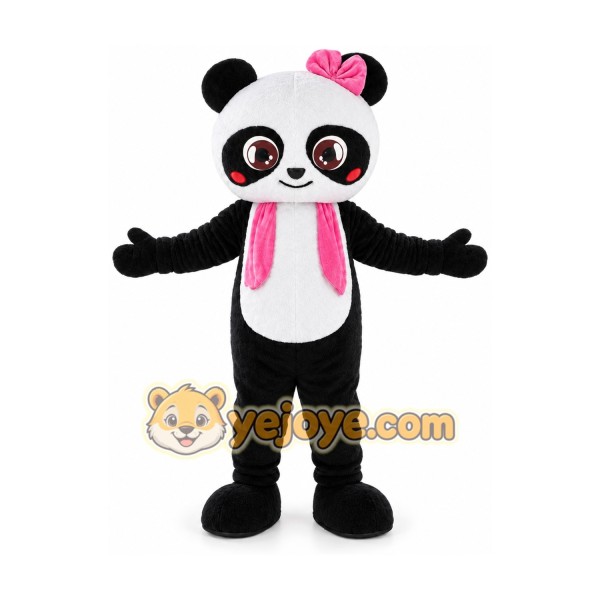 Girl Panda Mascot Costume