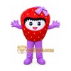 Girl Strawberry Fruit Mascot Costume Girl Strawberry Fruit Mascot Costume