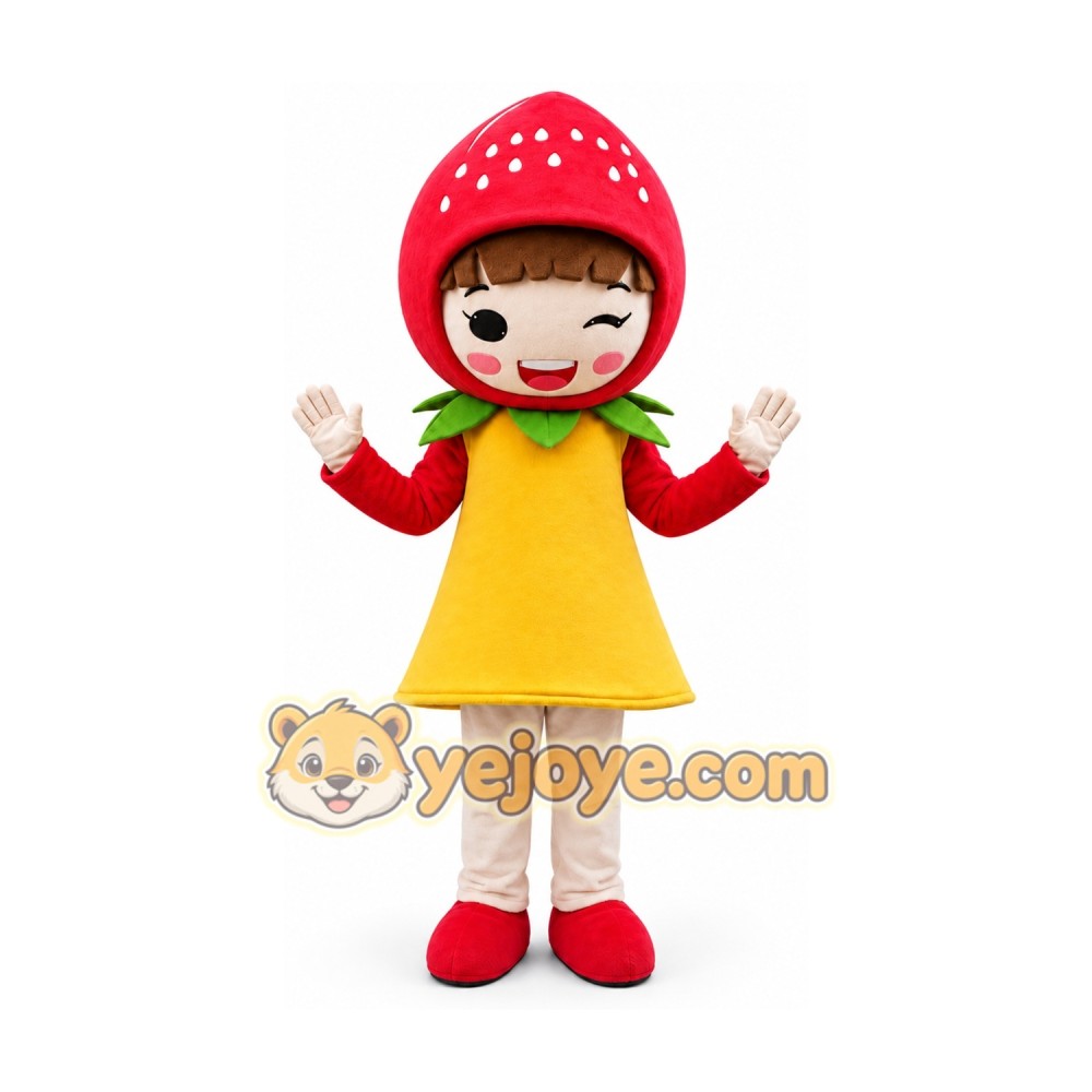 Girl Strawberry Mascot Costumes Girl Strawberry Mascot Costumes