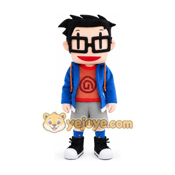 Glasses Boy Adult Character Cosplay Mascot Costume