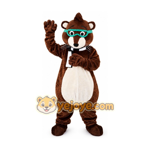Glasses Mouse Raccoon Mascot Costume for Adult Glasses Mouse Raccoon Mascot Costume for Adult