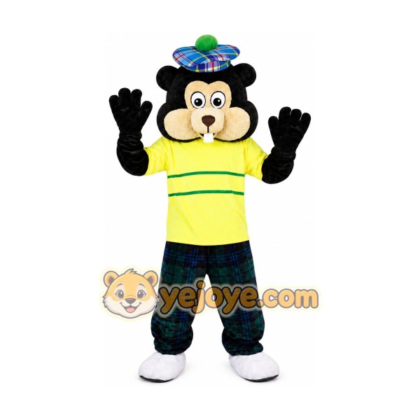 Beaver in Golf Outfit Mascot Costume Beaver in Golf Outfit Mascot Costume