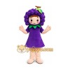 Grape Girl Mascot Costume Fruit Cartoon Character Costume