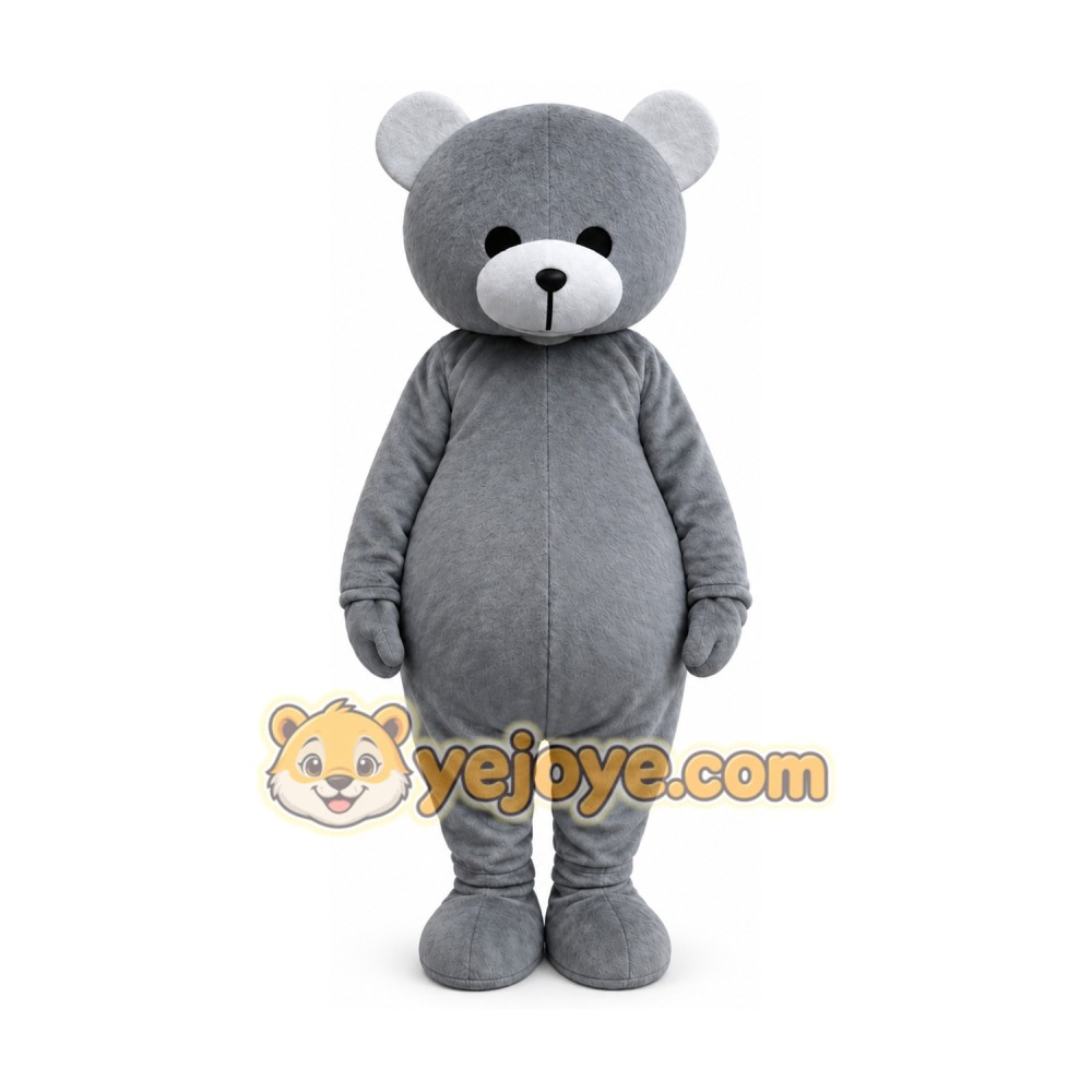 Gray Bear Mascot Costume Gray Bear Mascot Costume