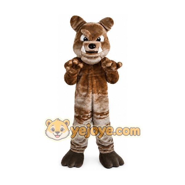 Gray Dog Mascot Costume