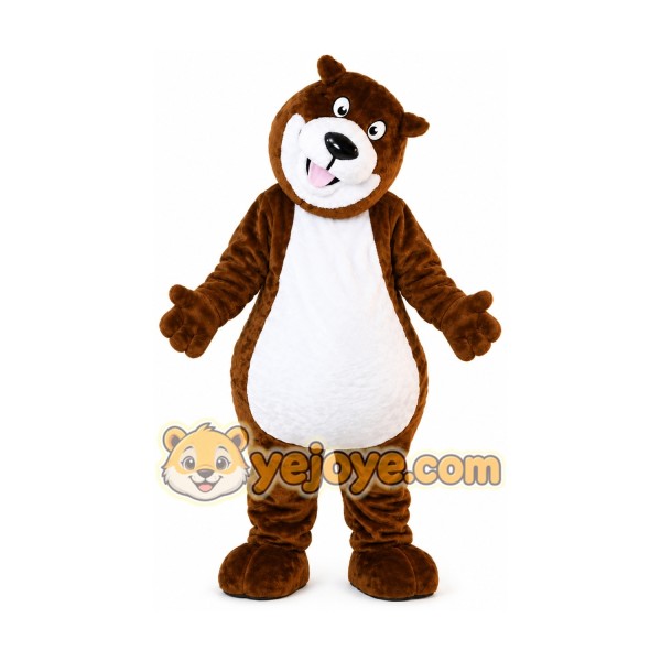Happy Brown Bear Mascot Costume
