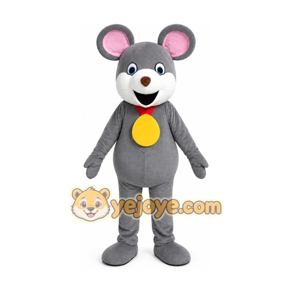 Gray Mouse Mascot Costume