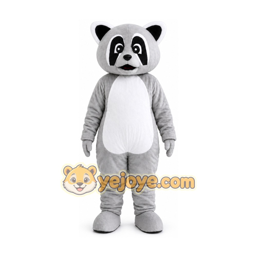 Gray Raccoon Sloths Mascot Costume