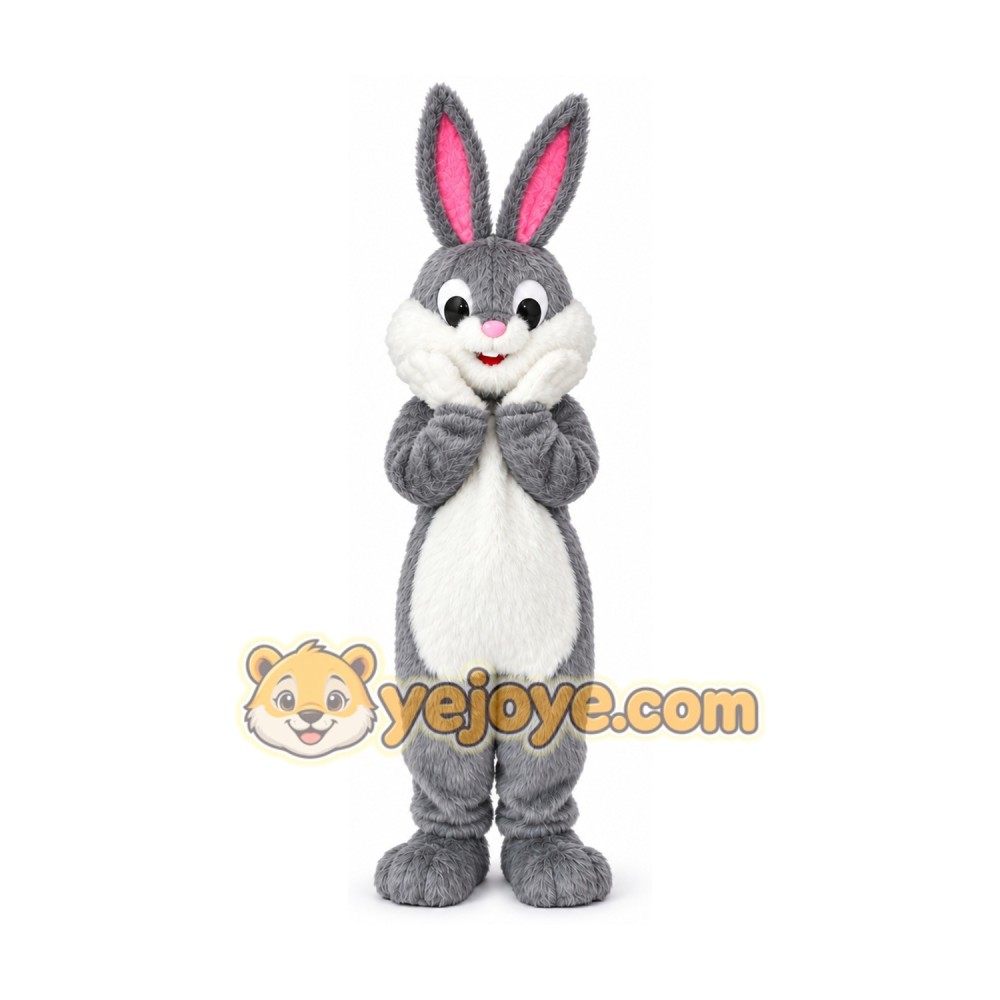 Gray Rabbit Mascot Costumes Gray Rabbit Mascot Costumes