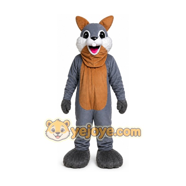 Gray Squirrel Mascot Costume