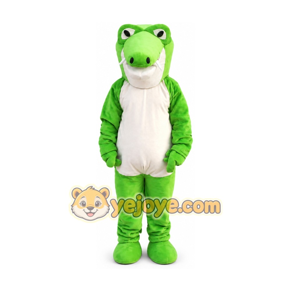 Green Alligator Mascot Costume