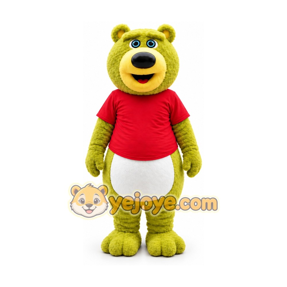 Green Bear Mascot Costume Green Bear Mascot Costume