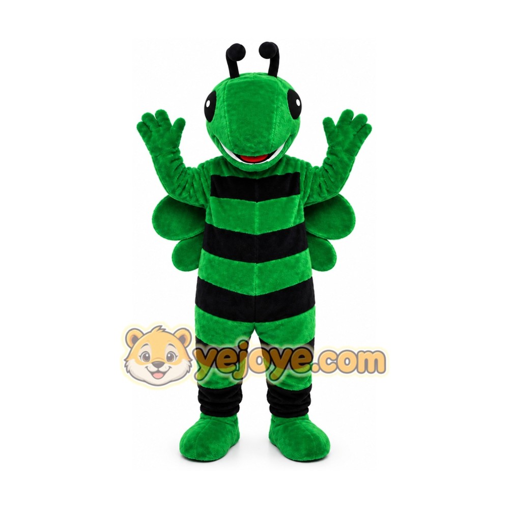 Green Bee Mascot Costume Green Bee Mascot Costume