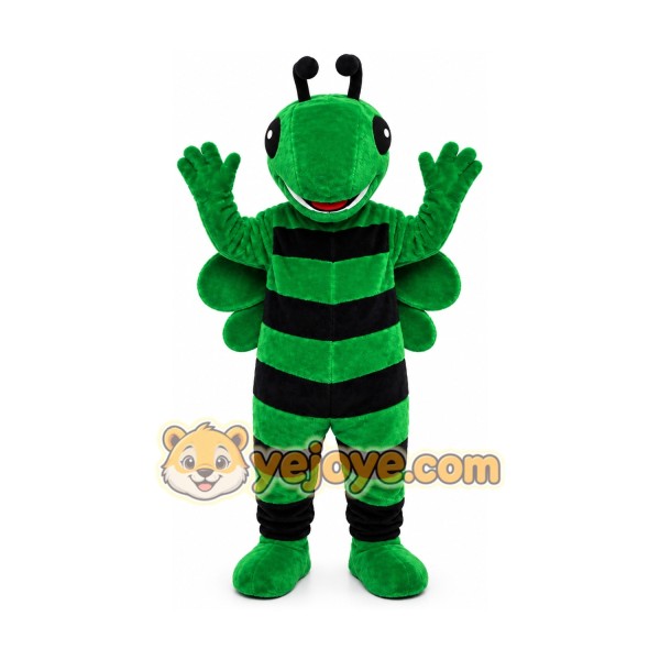 Green Bee Mascot Costume Green Bee Mascot Costume